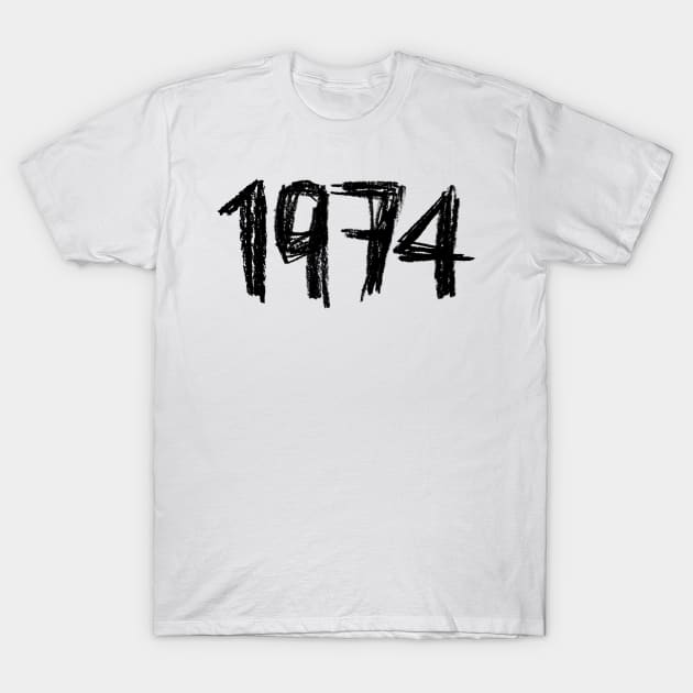 Year 1974, Born in 1974 T-Shirt by badlydrawnbabe